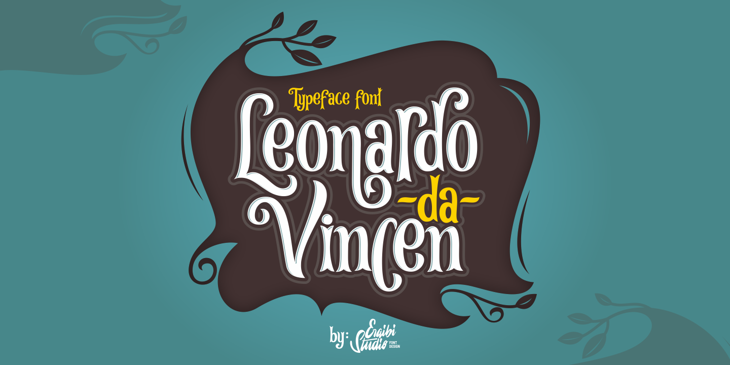 Ejemplo de fuente Leonardo da Vincen #1